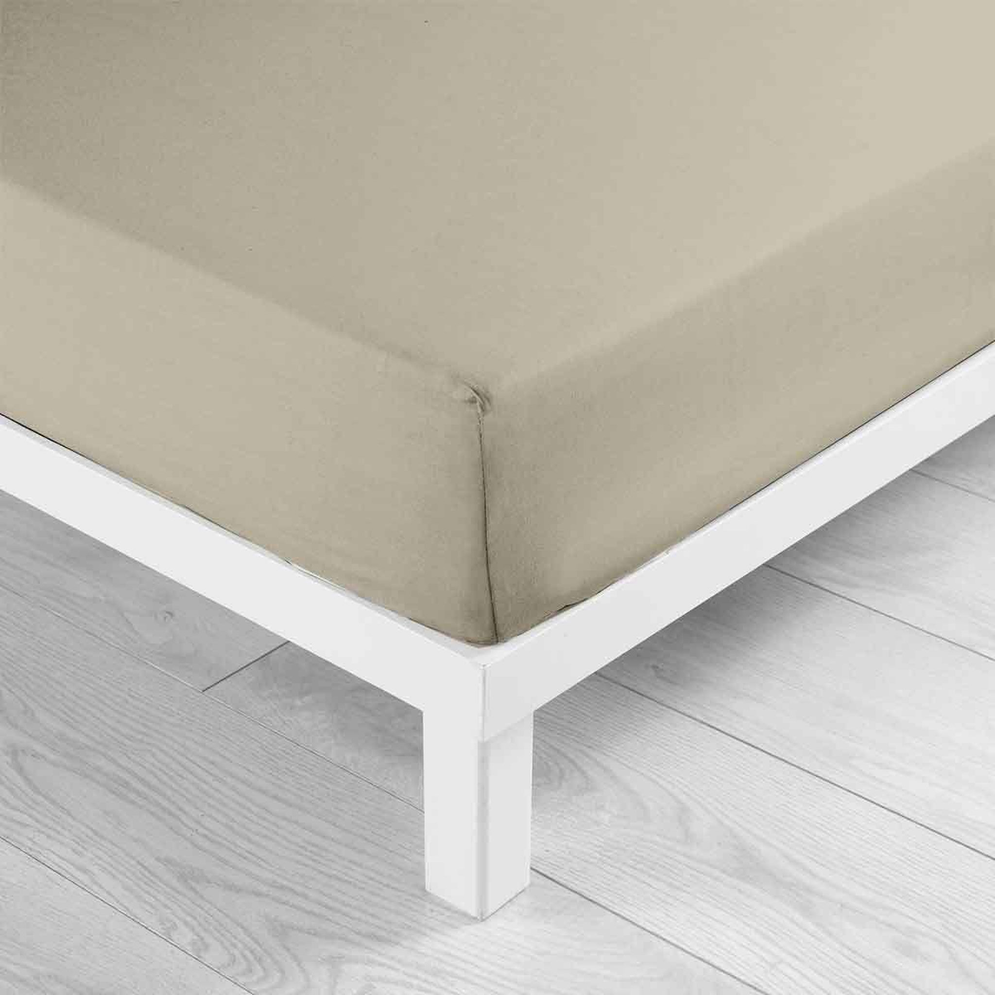 Voir la diapositive 2 : Douceur d'Intérieur Drap housse en coton  biolina  180x200cm taupe