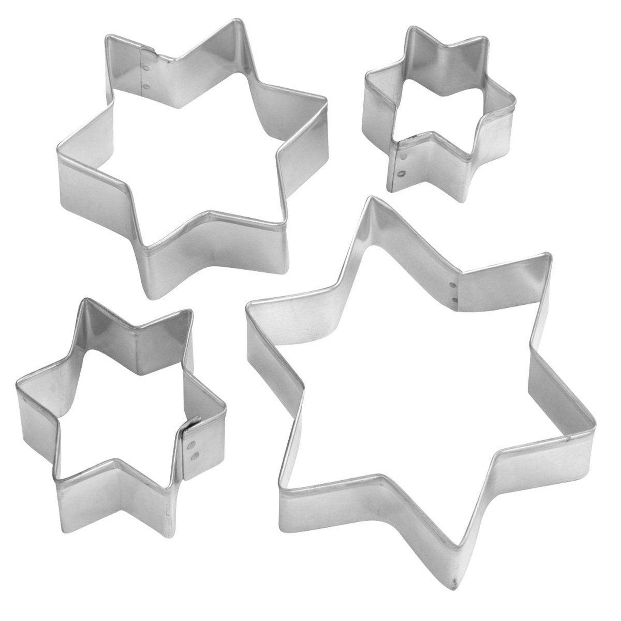 ZENKER Lot de 4 emporte-pièces de noël en forme d'étoiles zenker emporte-pièces