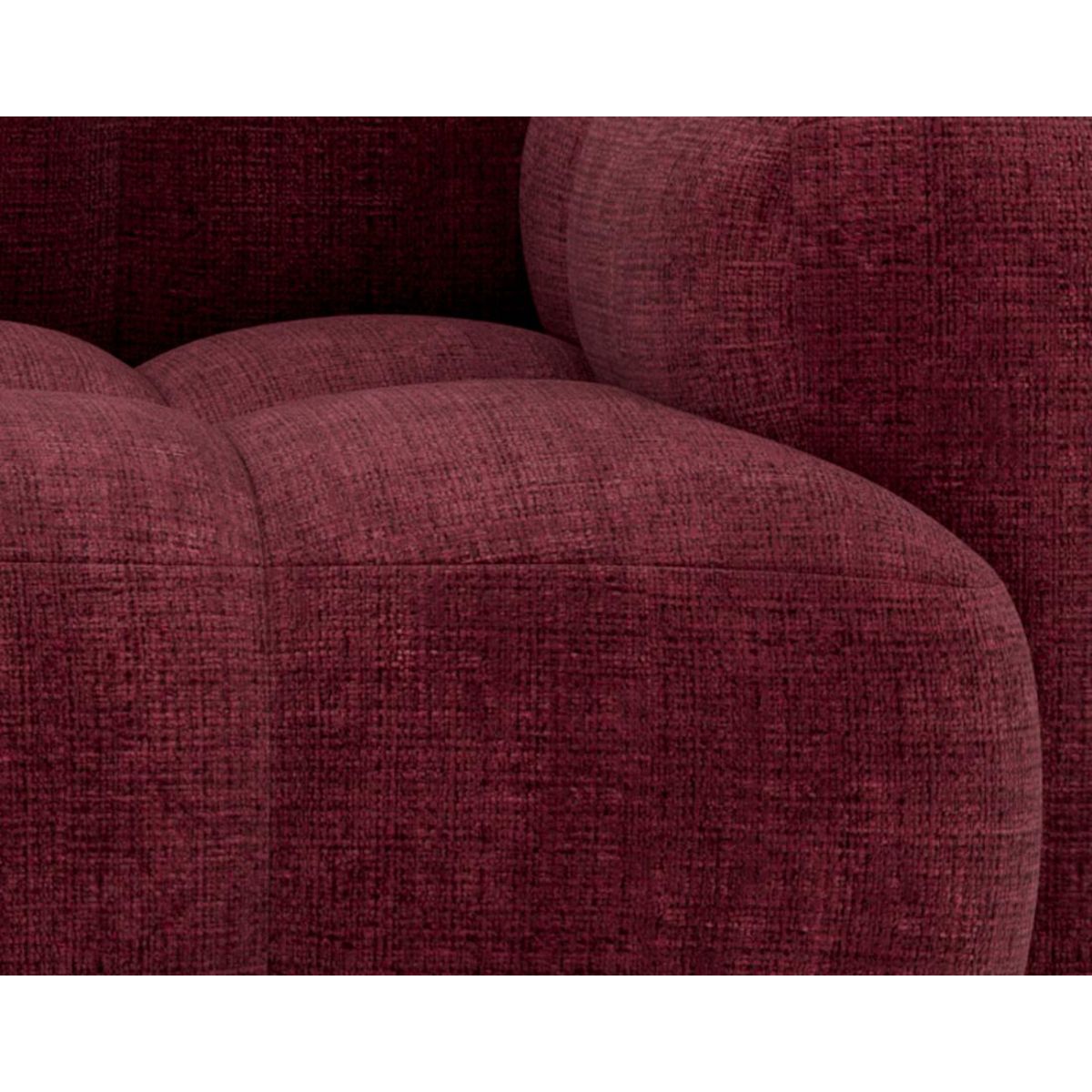 LISA DESIGN Grace - canapé modulable 3 places en velours texturé