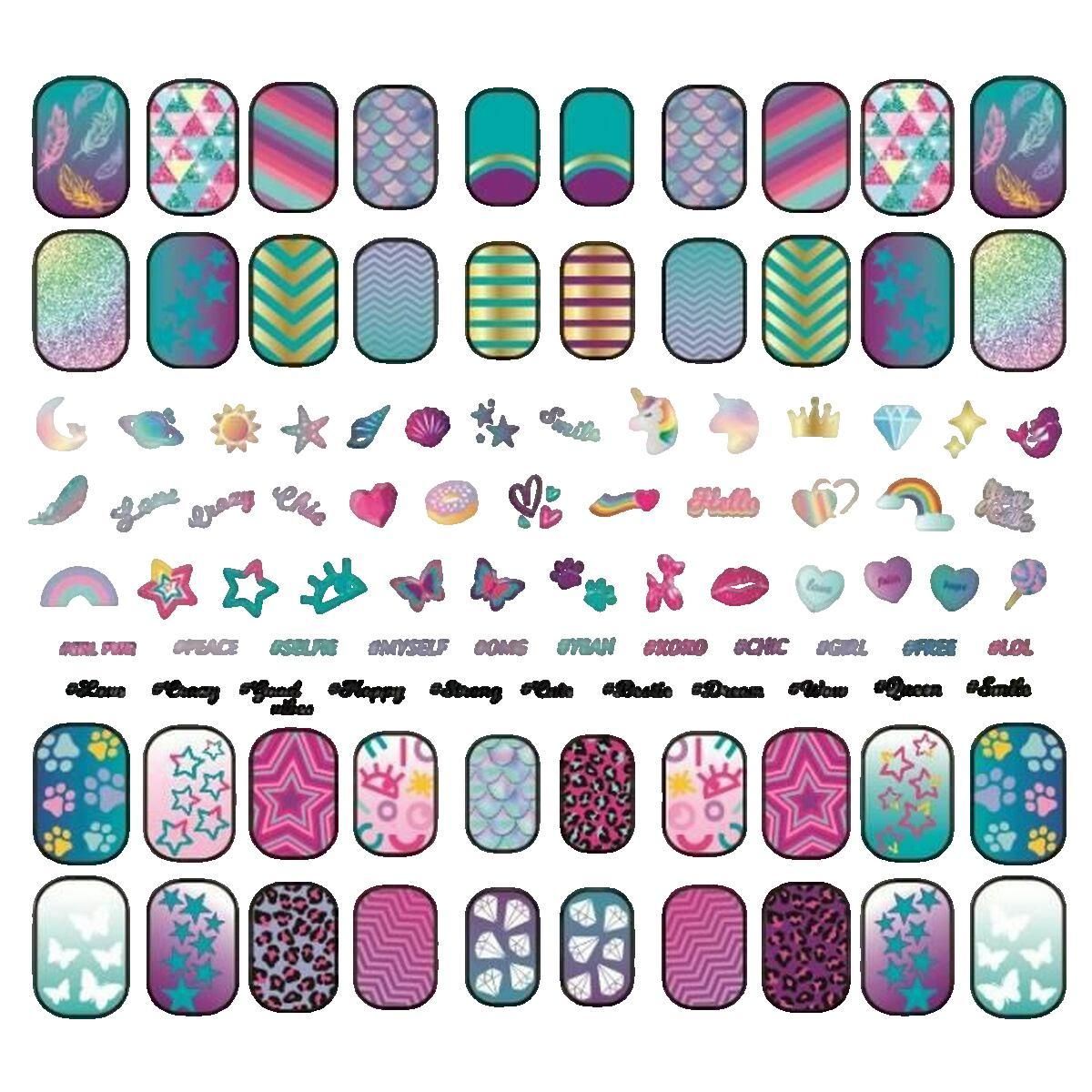 Le Mini Marcel Kit manucure Clementoni CC NAIL GLOW IN THE DARK néon