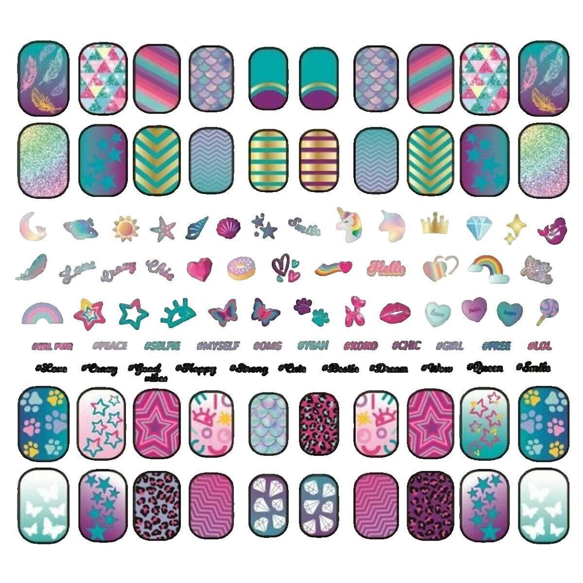 Le Mini Marcel Kit manucure Clementoni CC NAIL GLOW IN THE DARK néon