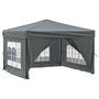 Voir la diapositive 3 : VIDAXL Tente de reception pliable avec parois Anthracite 3x3 m