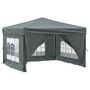 Voir la diapositive 3 : VIDAXL Tente de reception pliable avec parois Anthracite 3x3 m