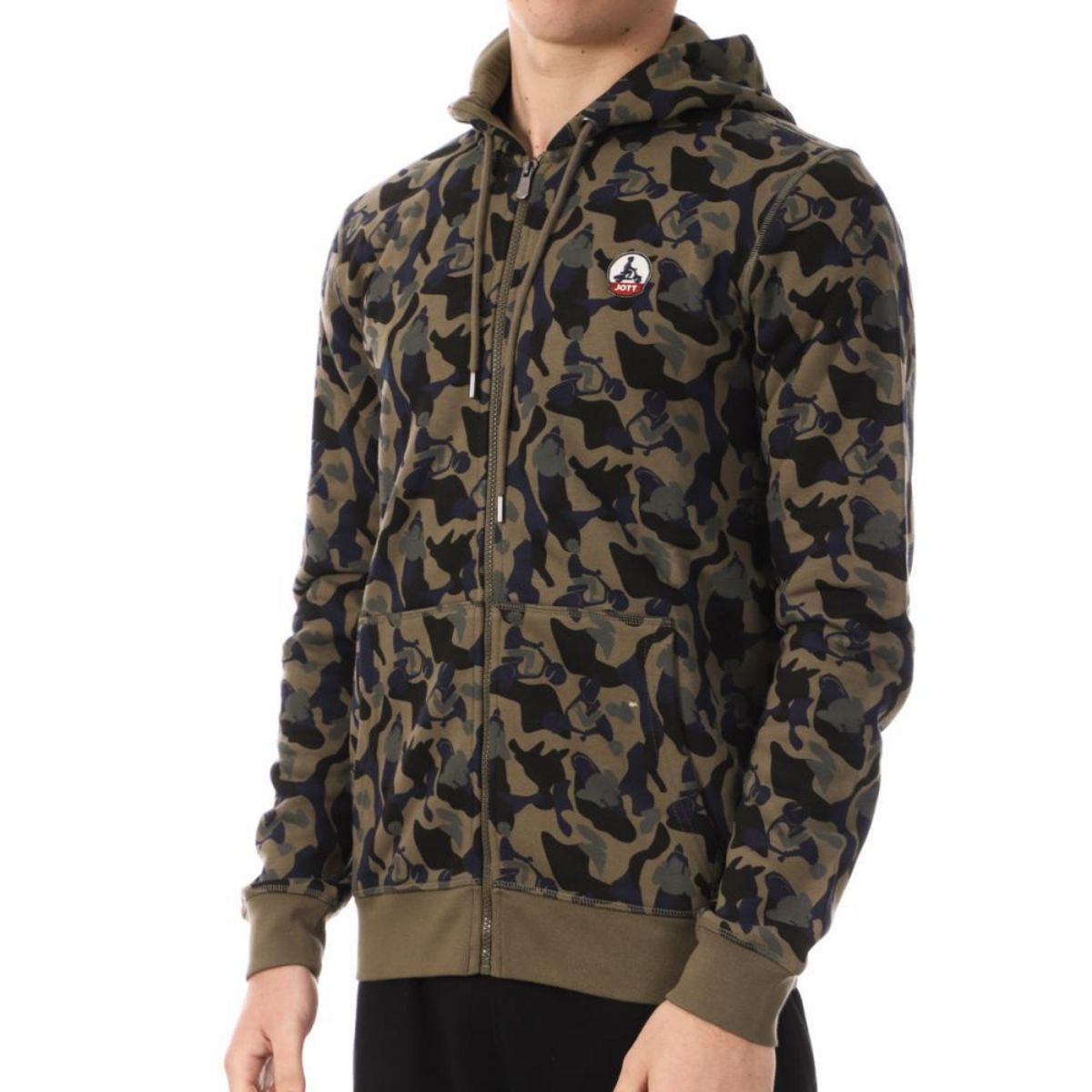 JUSTOVERTHETOPJOTT Sweat Zippé /Noir Homme Jott Mexico Camo