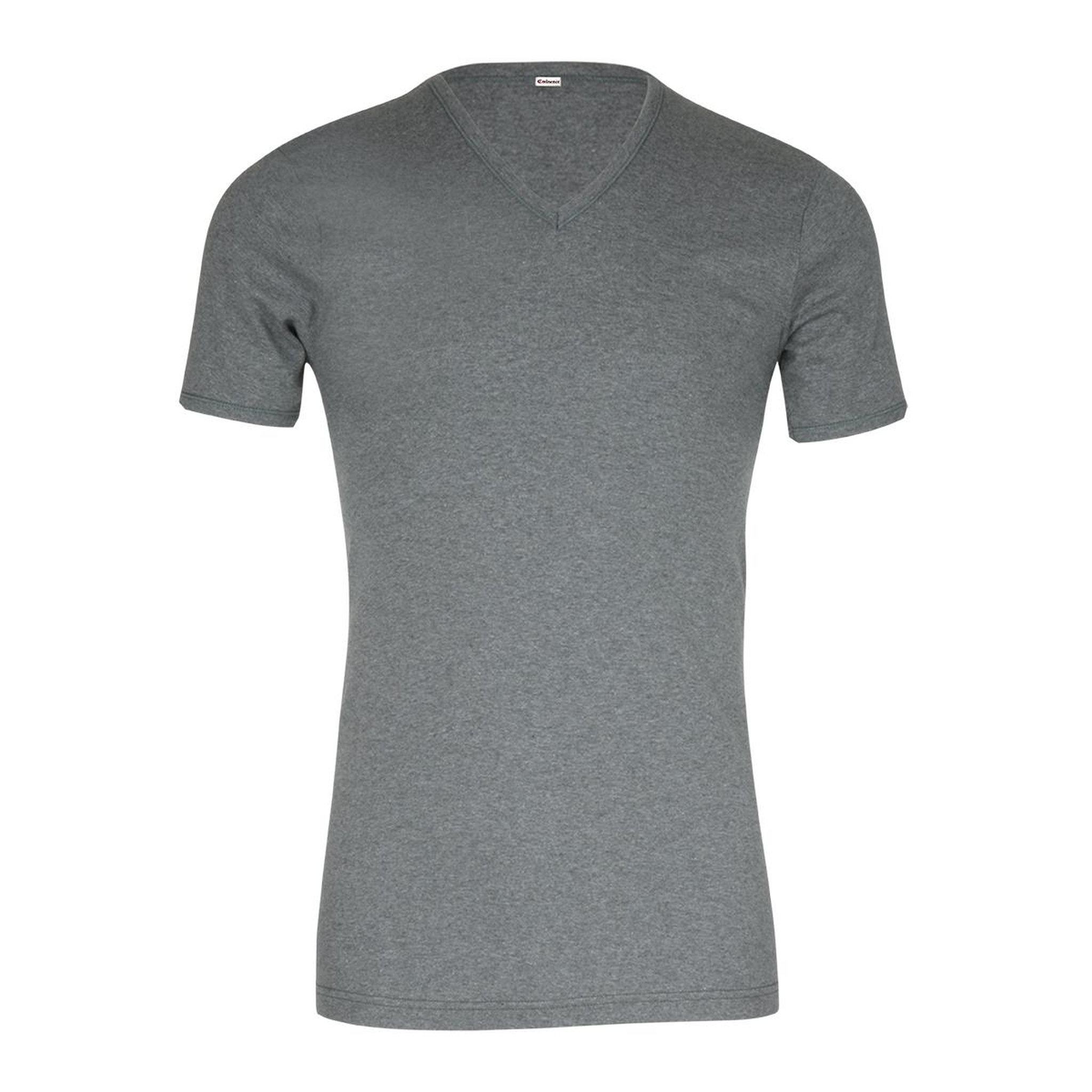 Voir la diapositive 2 : Eminence Tee-shirt col V Pur coton Premium