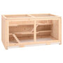 Voir la diapositive 1 : VIDAXL Cage a hamster 89,5x45x45 cm bois massif de sapin