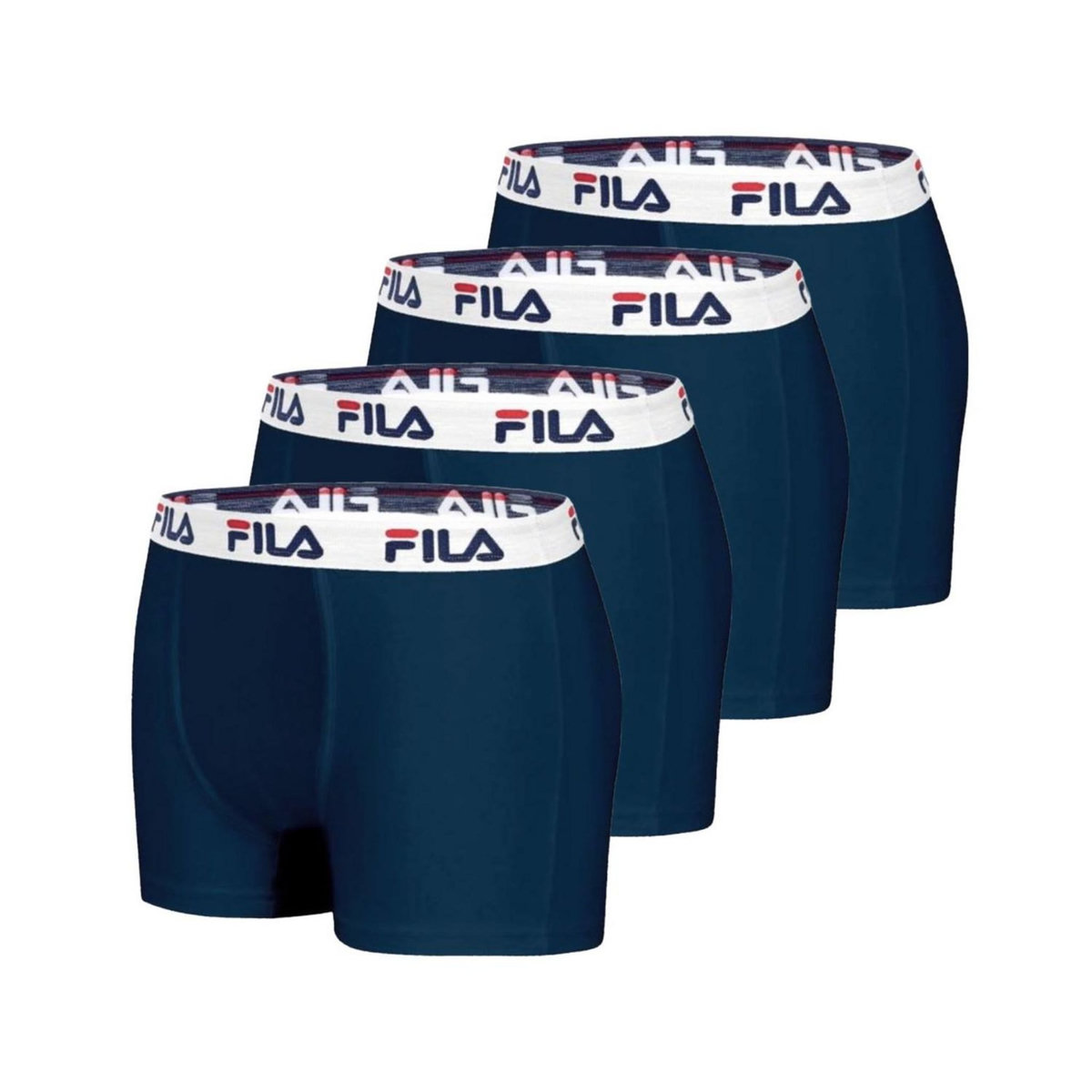 FILA Lot de 4 Boxers Homme FILA 5016 coton couleur Navy