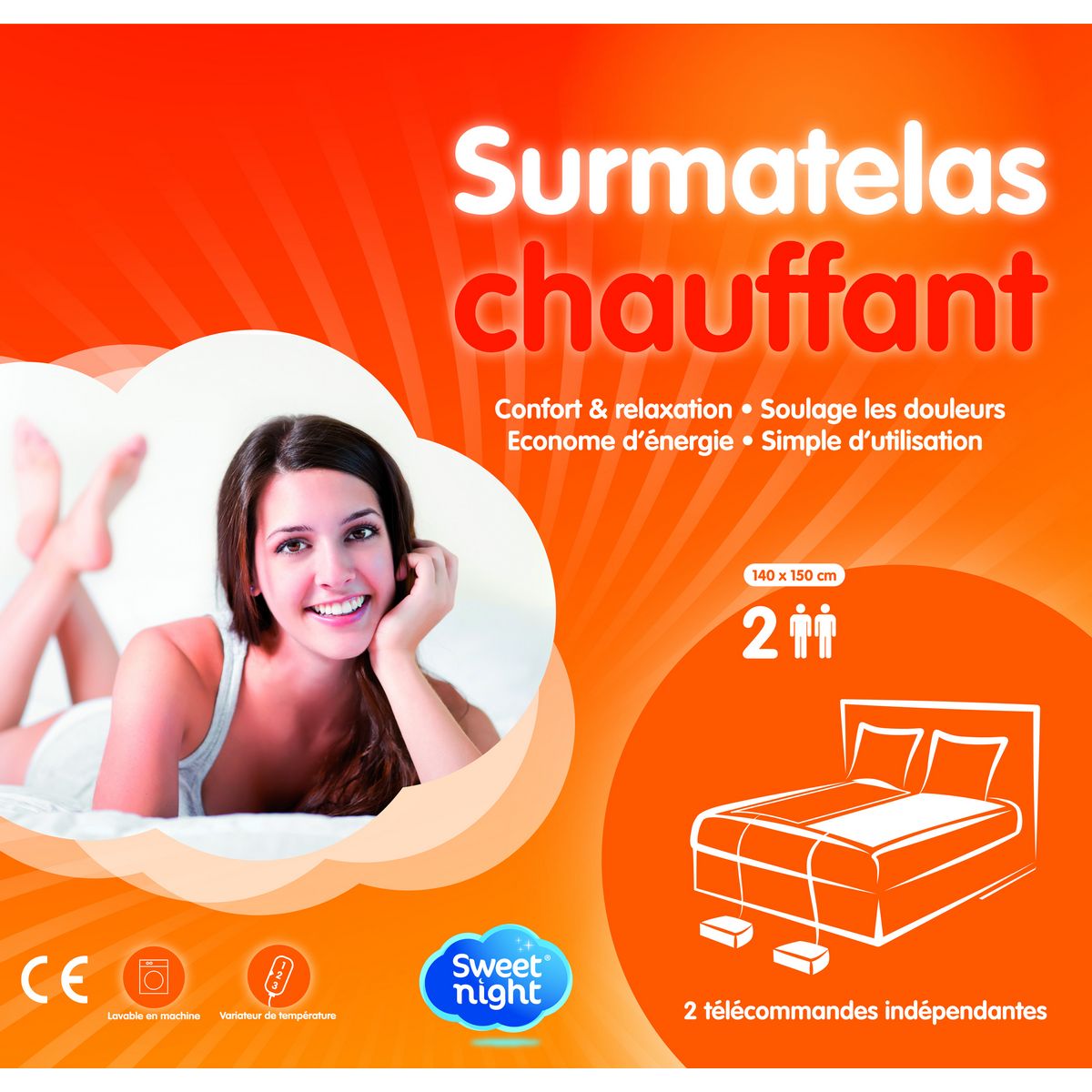 Surmatelas chauffant 