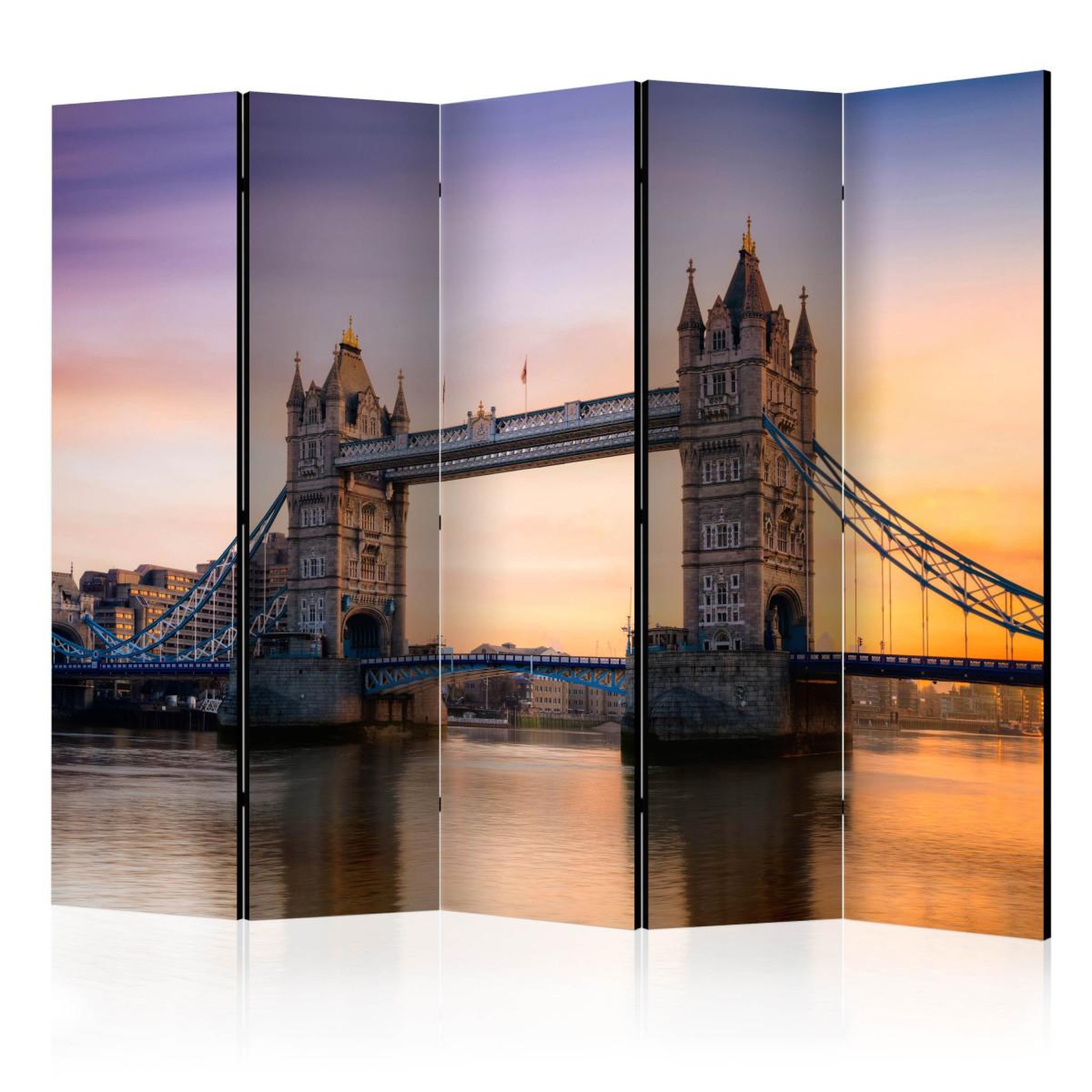 Paris Prix Paravent 5 volets  tower bridge at dawn  172x225cm