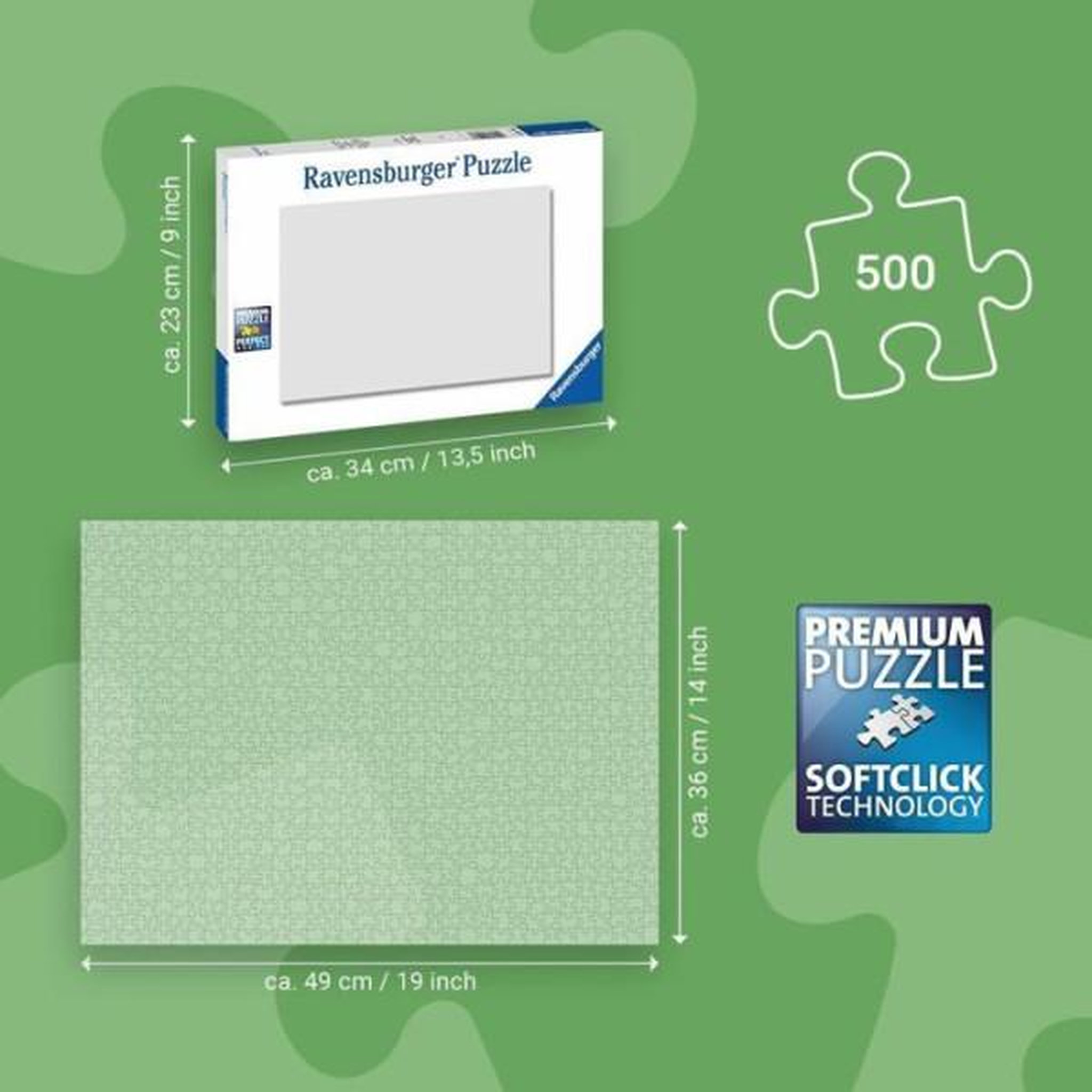 Voir la diapositive 3 : RAVENSBURGER Puzzle - ravensburger - vallée des montgolfières - 500 pièces - 49 x 36 cm - idéal pour la famille