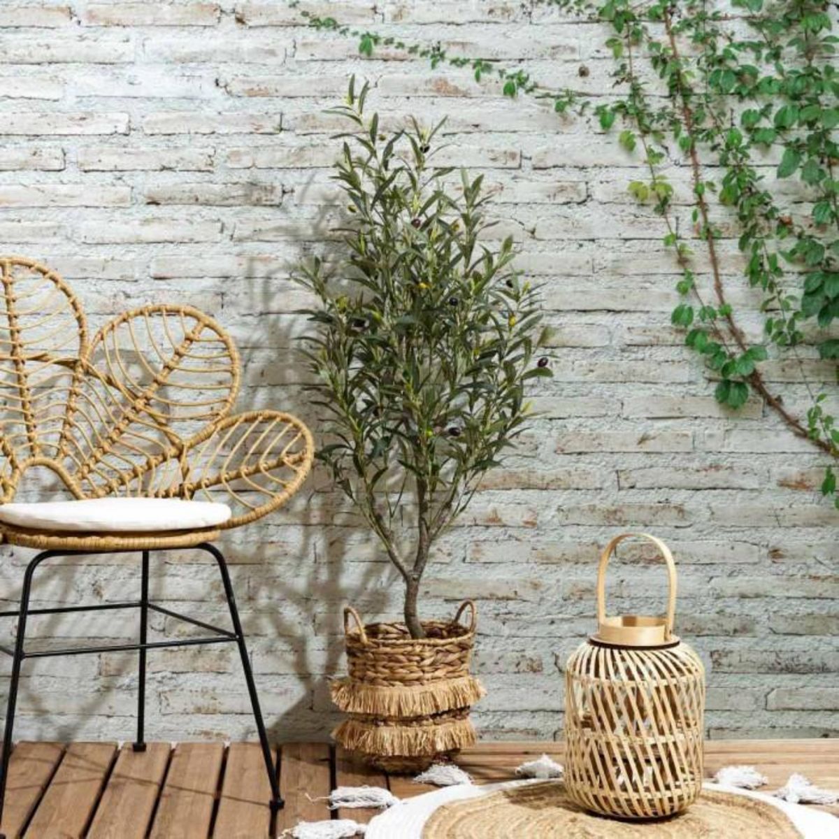 Paris Prix Olivier Artificiel en Pot  Wilbur  120cm Vert