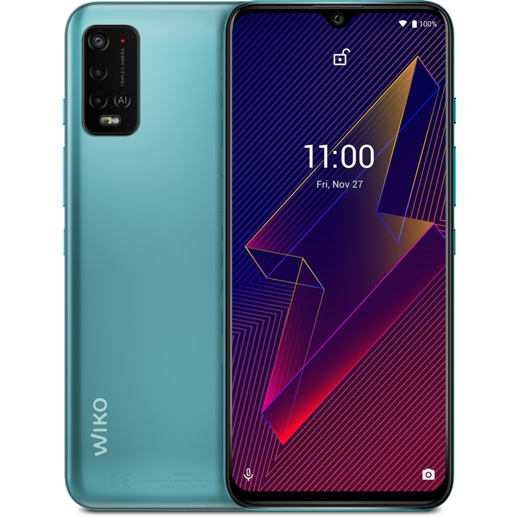 Voir la diapositive 1 : WIKO Smartphone Power U20 Menthe