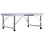 Voir la diapositive 2 : VIDAXL Table pliable de camping Blanc Aluminium 60x45 cm