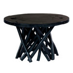 Paris Prix Table d'Appoint Ronde  Radix  60cm Noir