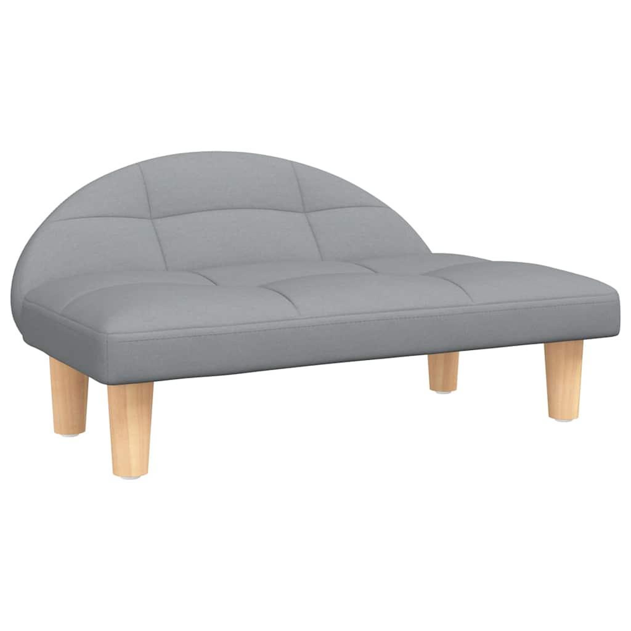 Voir la diapositive 2 : VIDAXL Lit pour chien gris clair 70x52x30 cm tissu