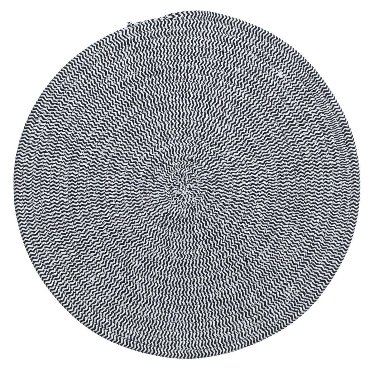 TOILINUX Lot de 6 sets de table rond en coton Alana