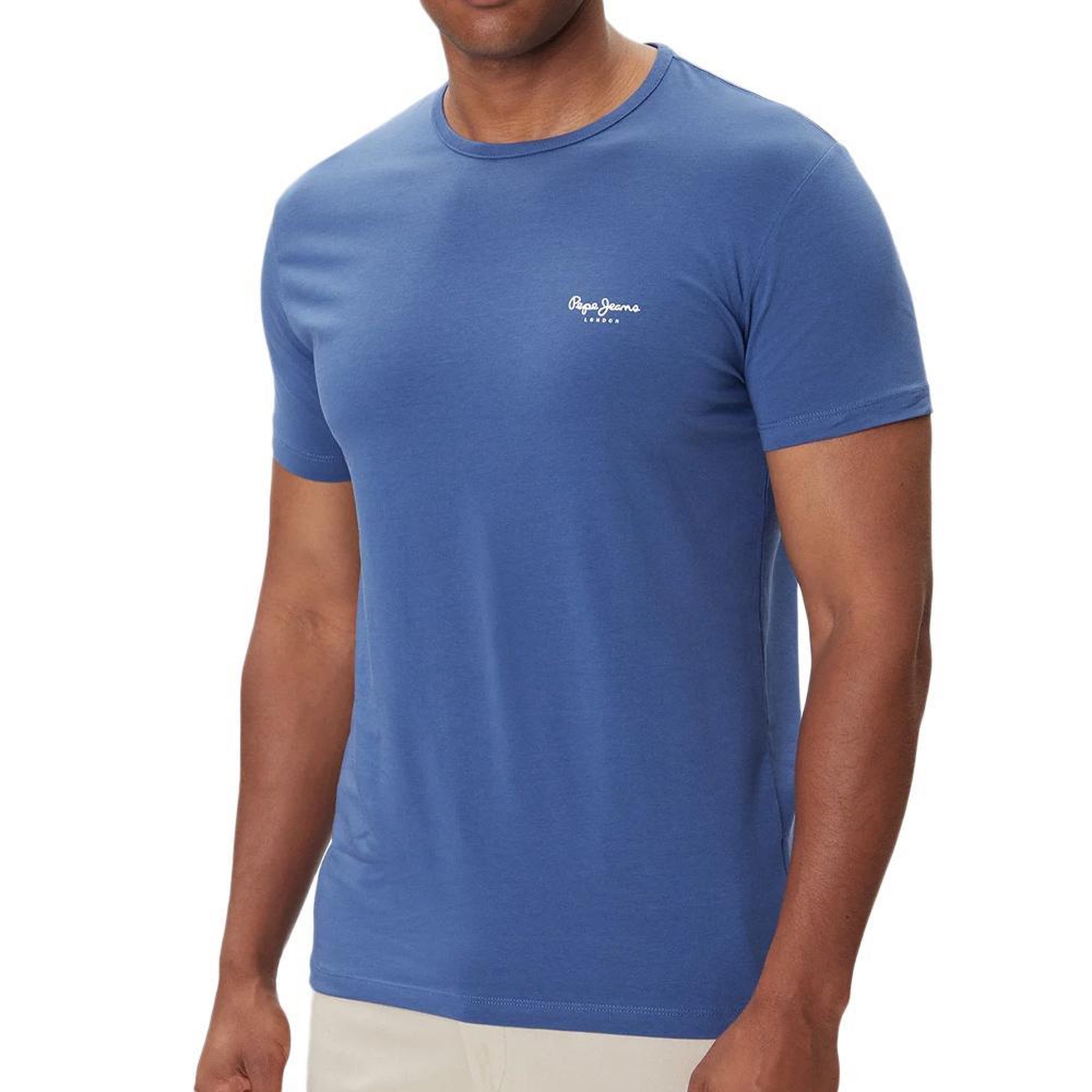Pepe Jeans T-Shirt Bleu Homme Pepe jeans Original Basic 3. Coloris disponibles : Bleu