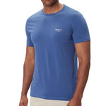 Pepe Jeans T Shirt  Homme Pepe jeans Original Basic 3. Coloris disponibles : Bleu