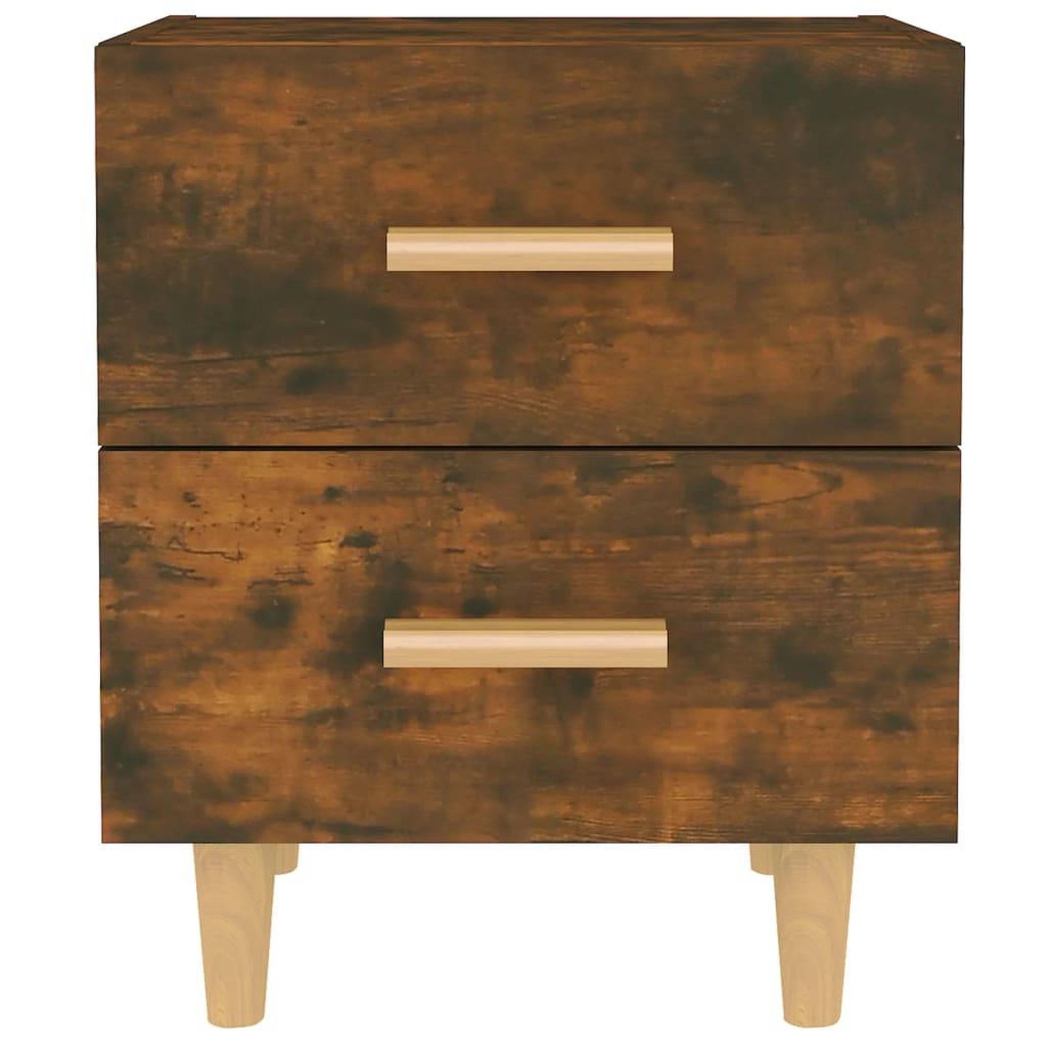 Voir la diapositive 3 : VIDAXL Tables de chevet 2 pcs Chene fume 40x35x47,5 cm