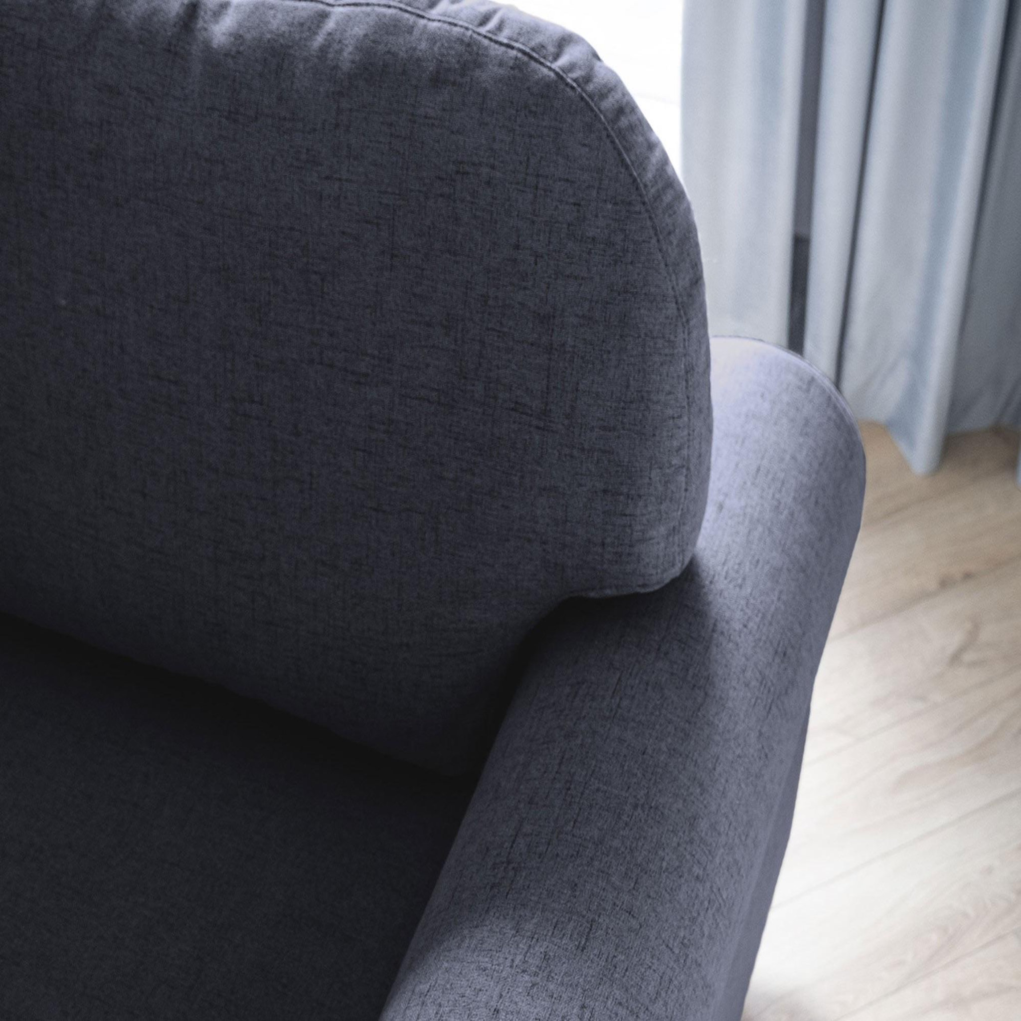 Voir la diapositive 6 : BEST MOBILIER Olli - canapé d'angle droit - convertible - avec coffre - 4 places - en tissu