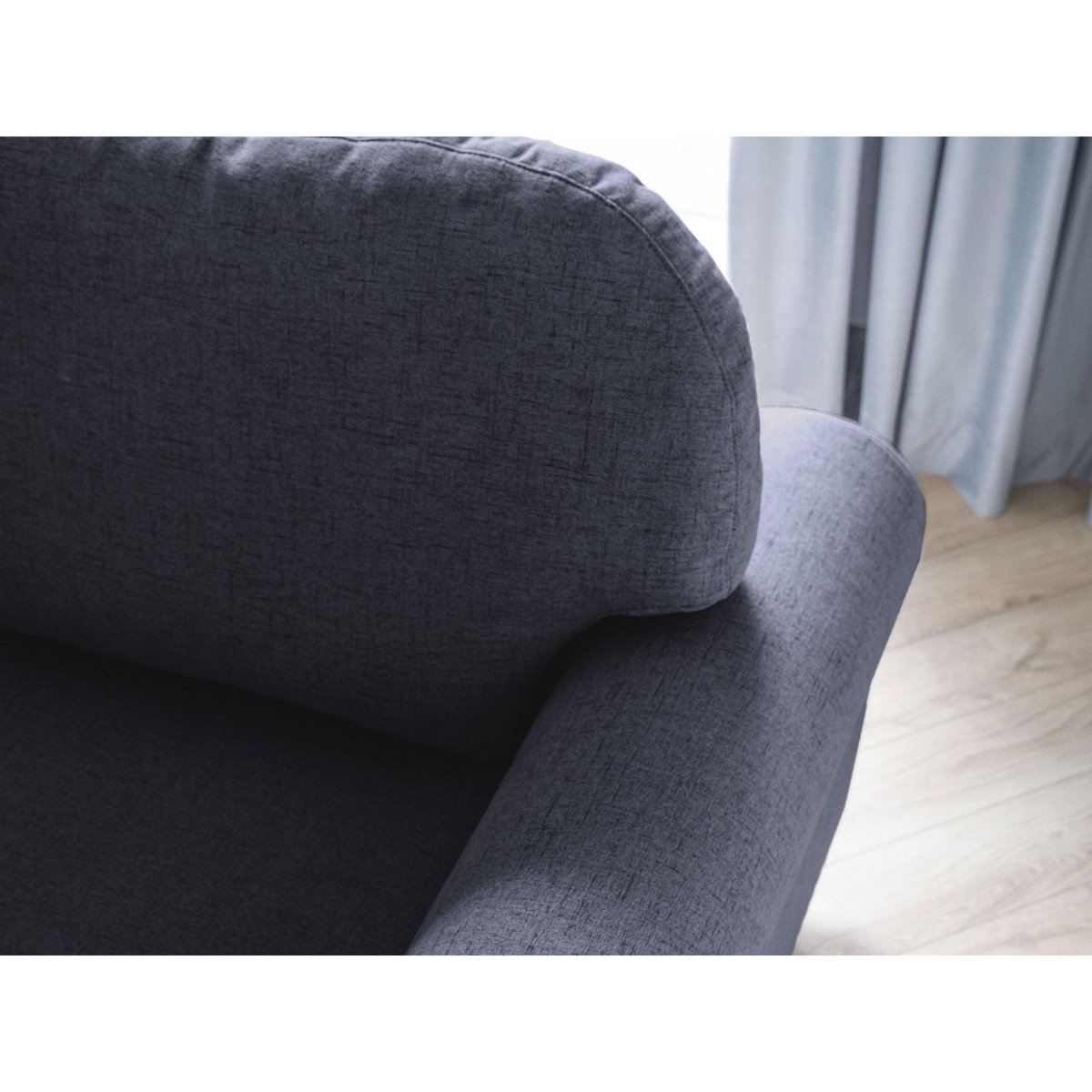 BEST MOBILIER Olli - canapé d'angle droit - convertible - avec coffre - 4 places - en tissu