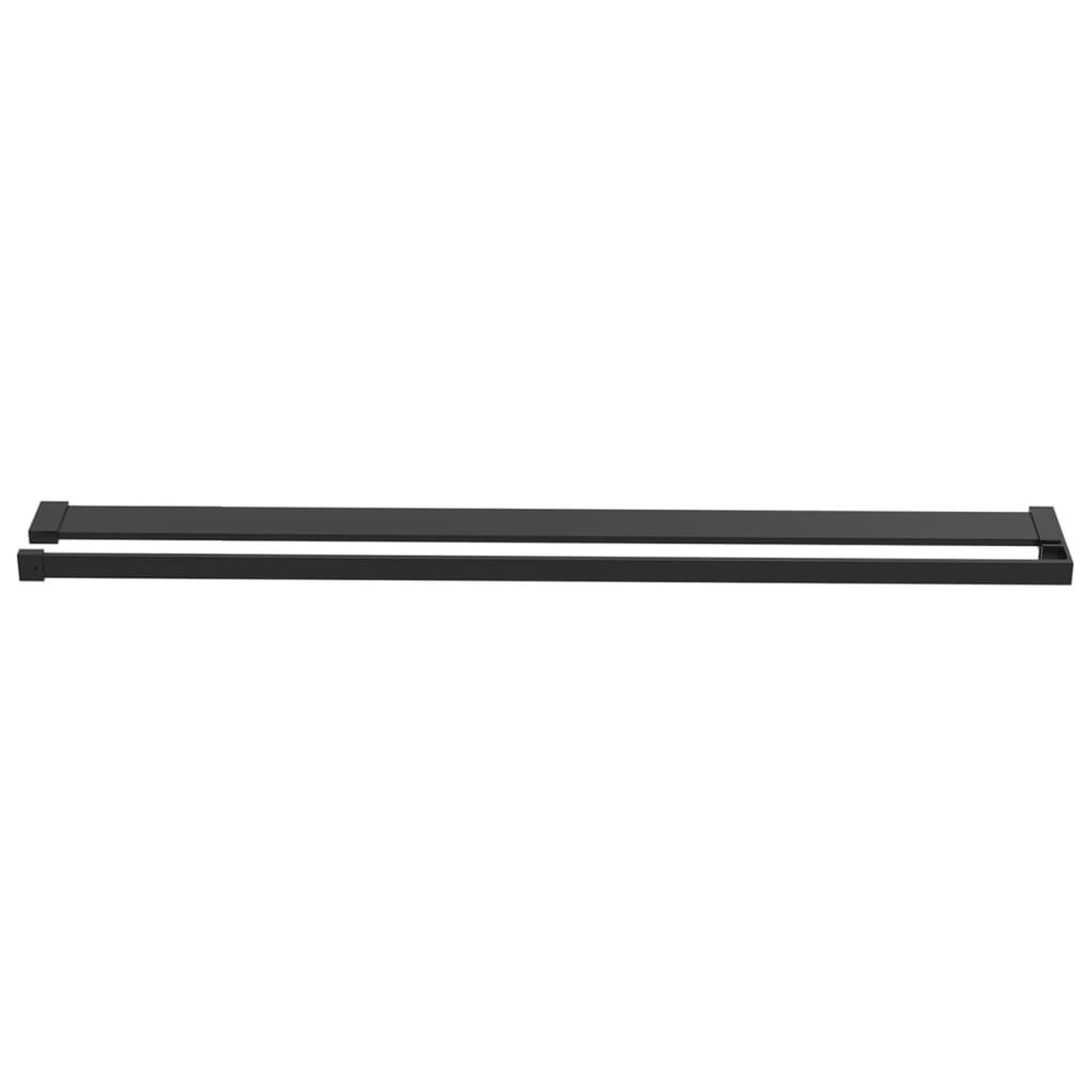Voir la diapositive 3 : VIDAXL Etagere de douche de paroi de douche a l'italienne Noir 115 cm