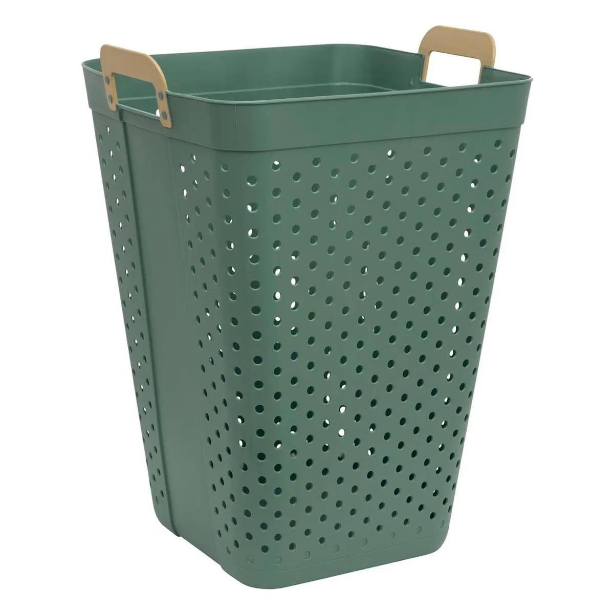 FIVE Panier à Linge Ajouré  Flex  74L Vert