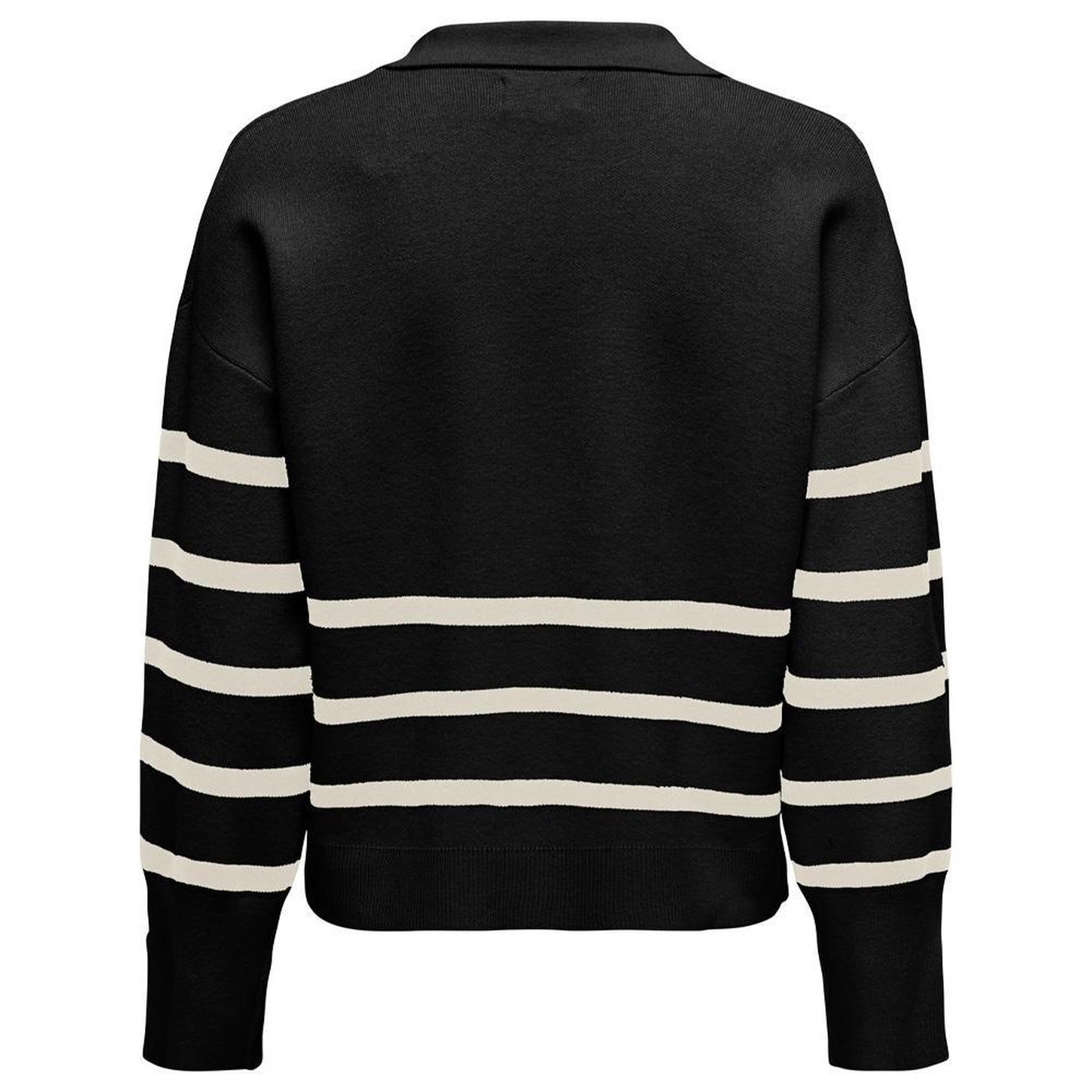Voir la diapositive 2 : Only Pull Noir/Ecru  Femme Only Monica