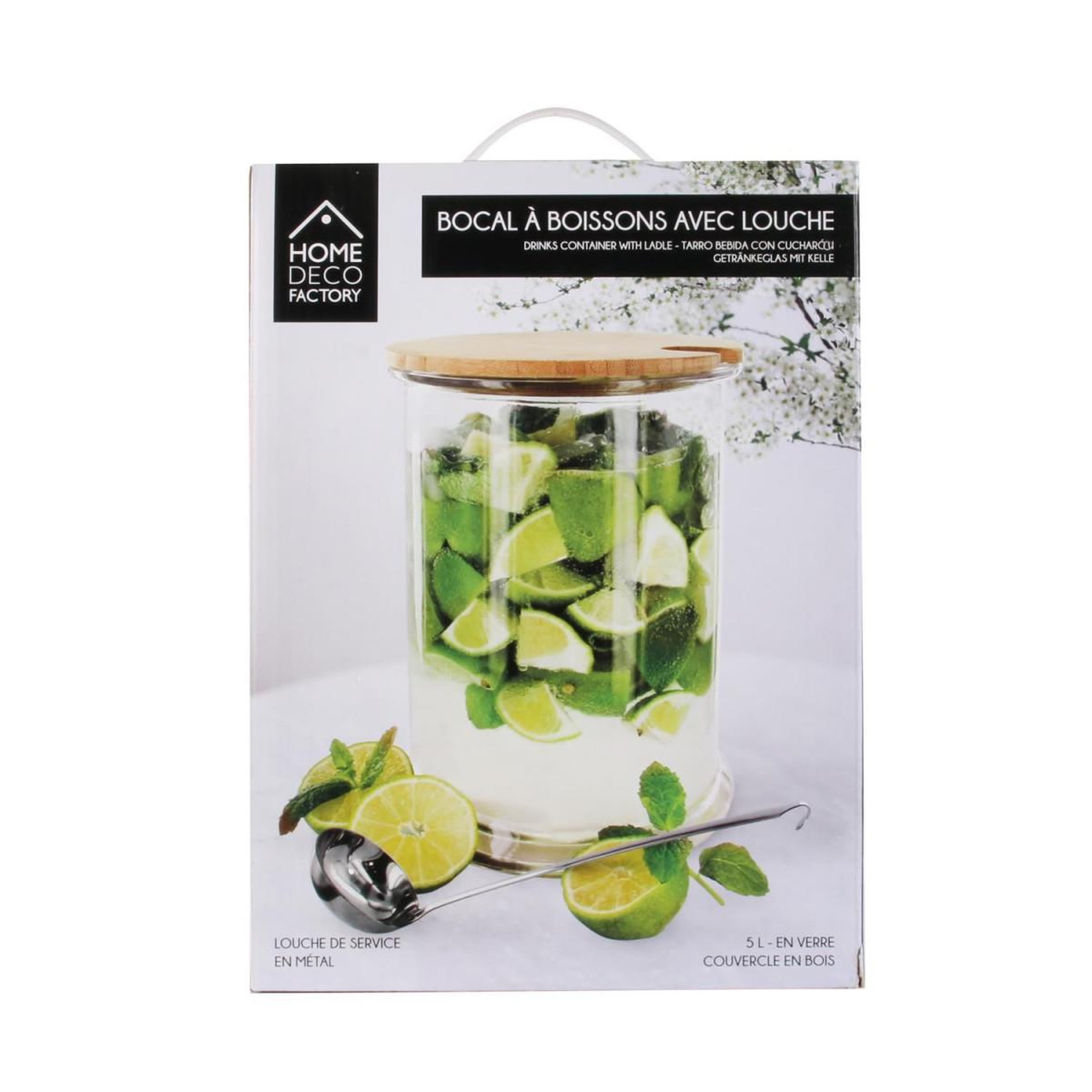 Voir la diapositive 5 : The Home Deco Factory Service à cocktails  colada  5l transparent