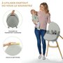 Voir la diapositive 5 : KINDERKRAFT Chaise haute 2en1 fini 2 pratique et confortable