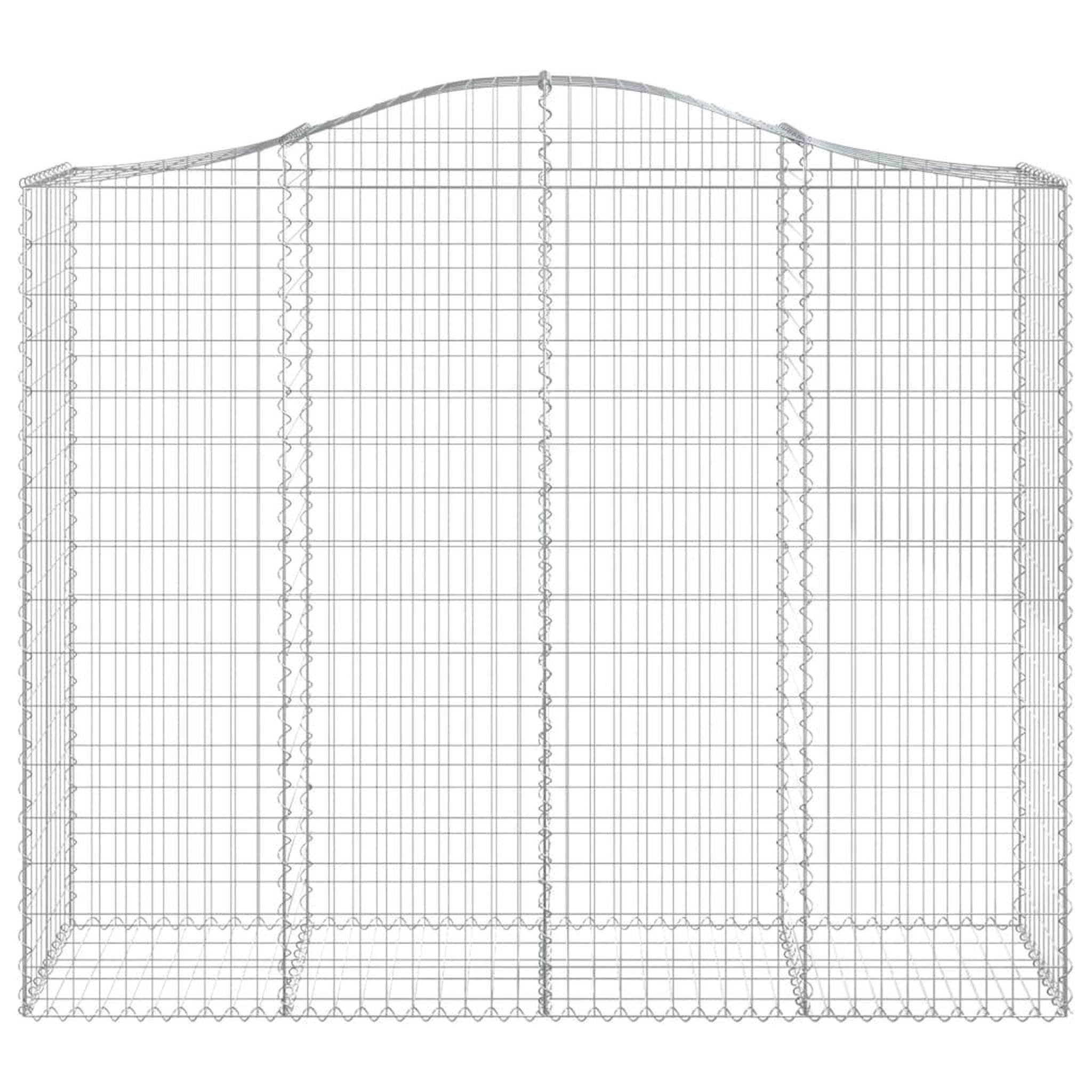 Voir la diapositive 4 : VIDAXL Paniers a gabions arques 13 pcs 200x50x160/180 cm Fer galvanise