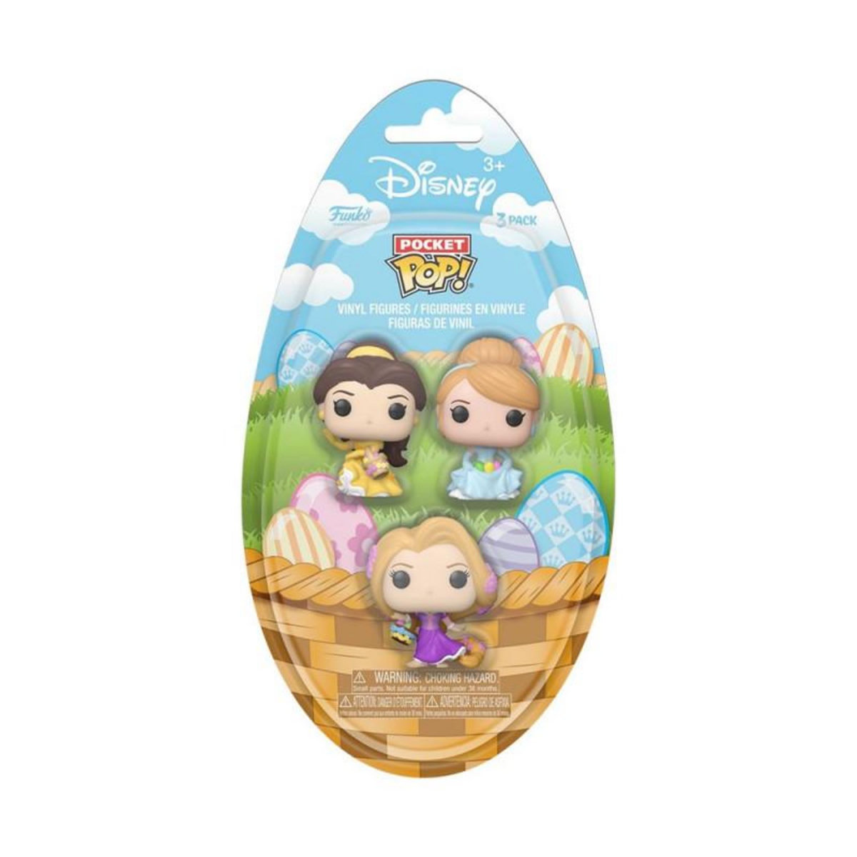 Funko Pack 3 Figurines Funko Pocket Pop Disney Easter Princess