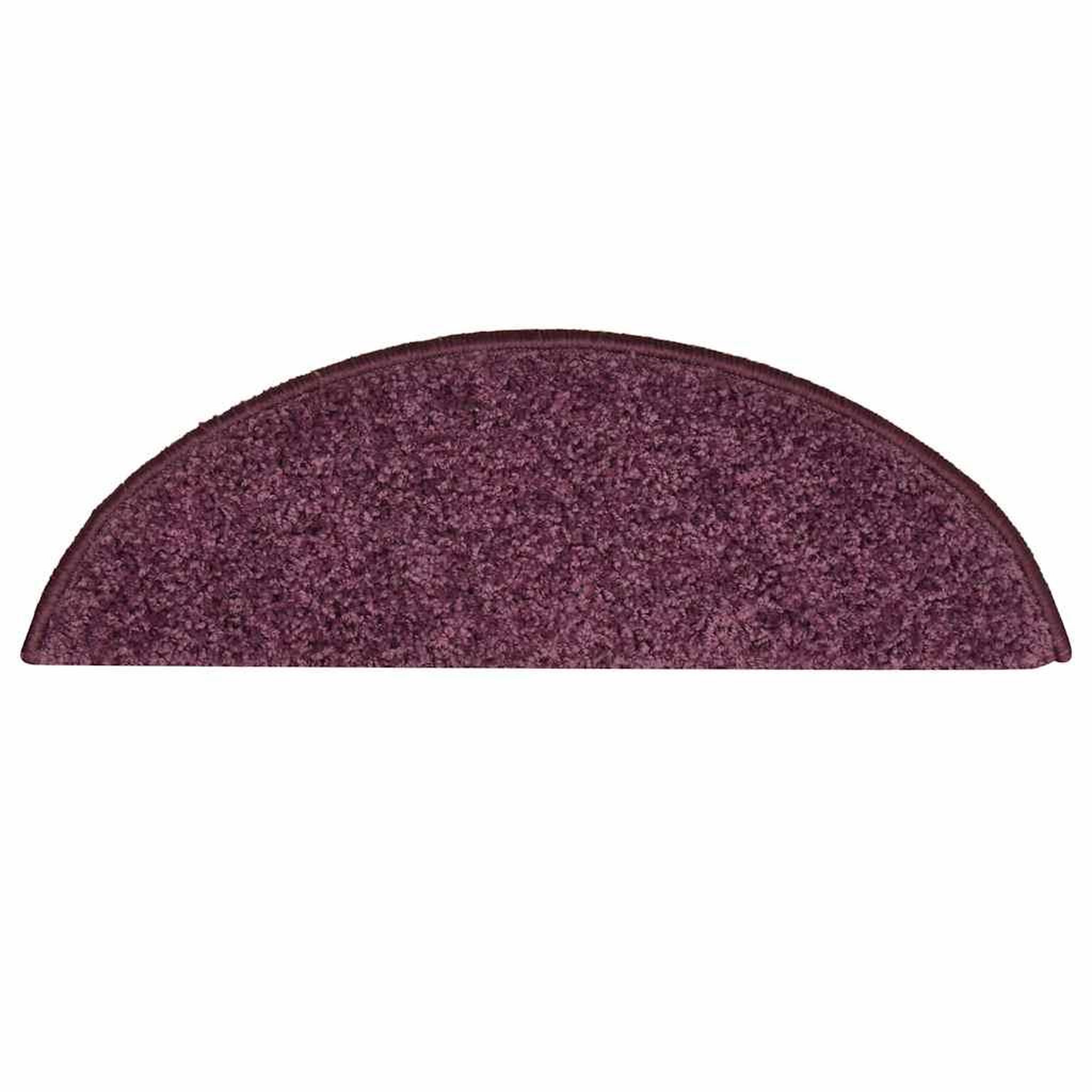Voir la diapositive 4 : VIDAXL Tapis d'escalier 30 pcs violet fonce 56x17x3 cm