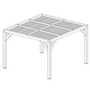 Voir la diapositive 2 : Hisense Pergola 12.20 m2 bois naturel - vt 3436 t