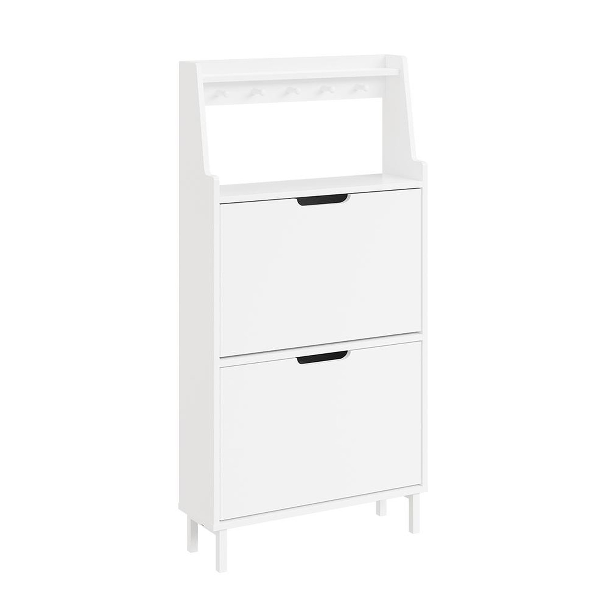 SOBUY Armoire à chaussures Blanc 60x19x119cm FSR221-W