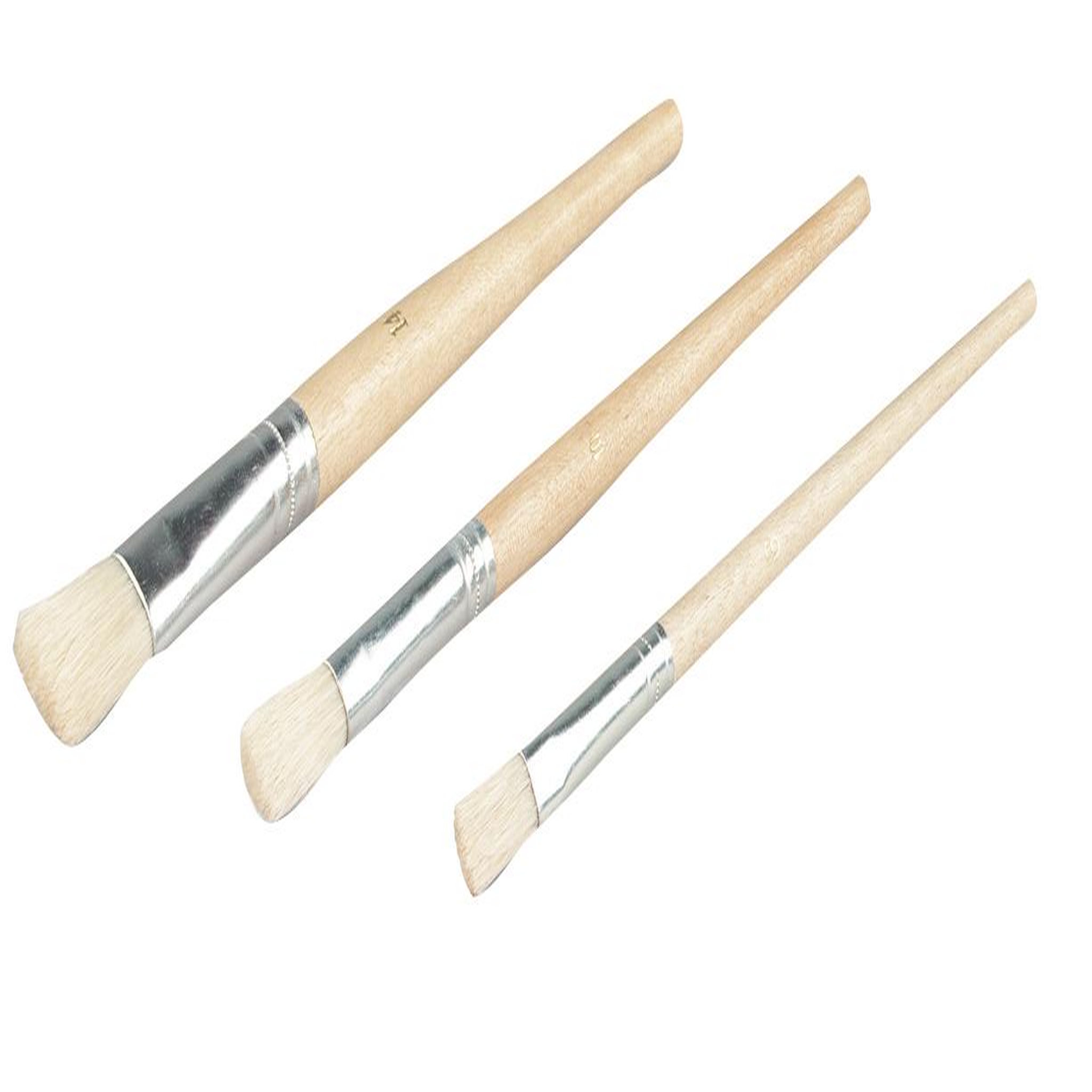 CENTRALE BRICO Lot de pinceaux pour peinture meuble, porte ou volet, NESPOLI