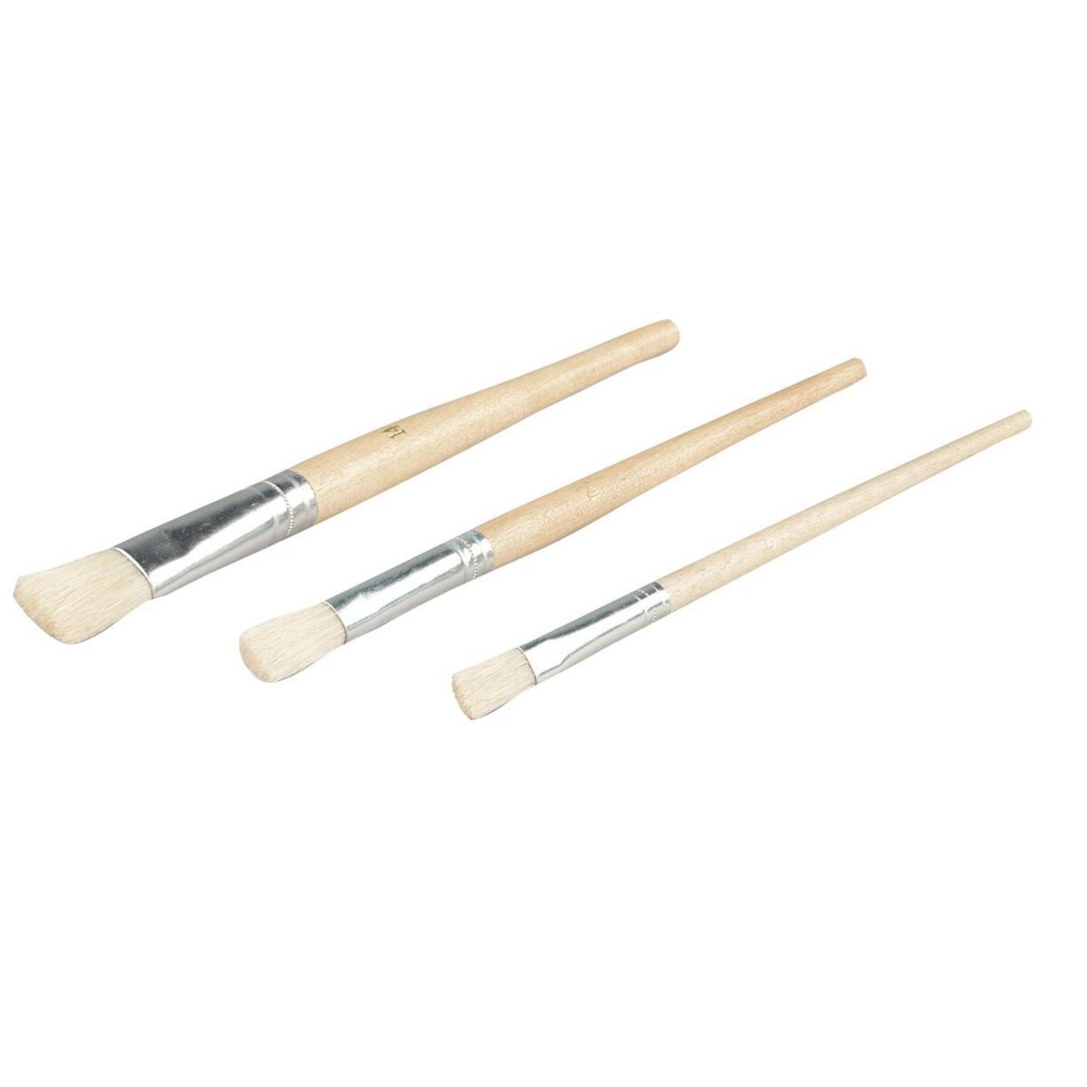 CENTRALE BRICO Lot de pinceaux pour peinture meuble, porte ou volet, NESPOLI