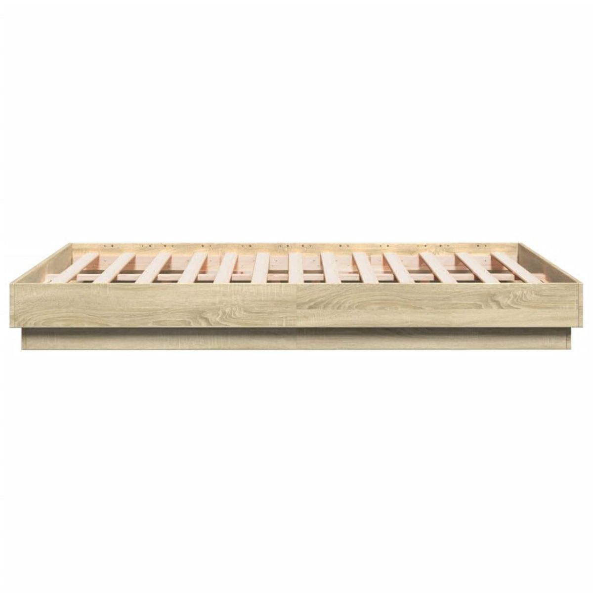 VIDAXL Cadre de lit sans matelas chene sonoma 140x190 cm
