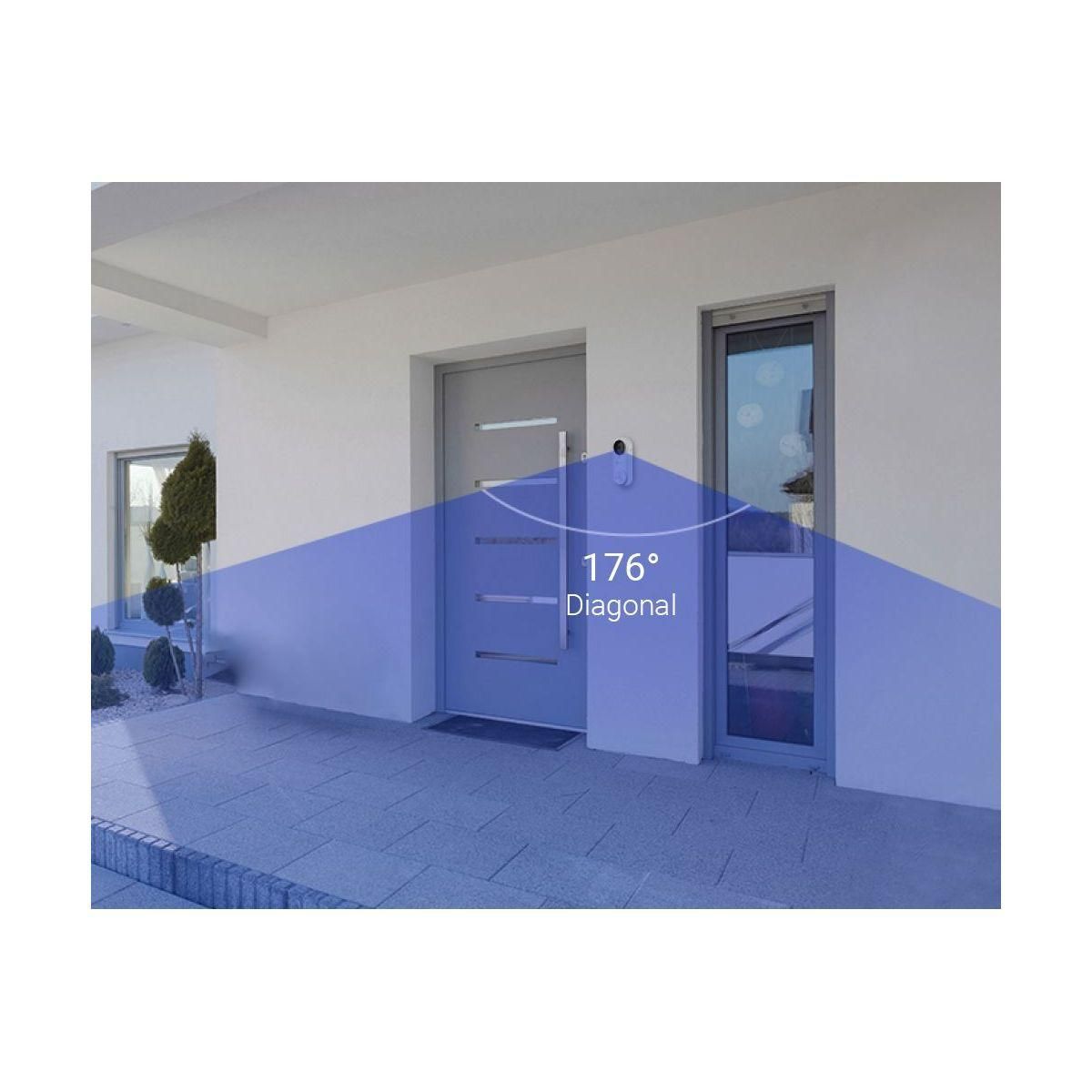 EZVIZ Sonnette connectée DB2 PRO B 2K+ - Carillon inclus / 4MP