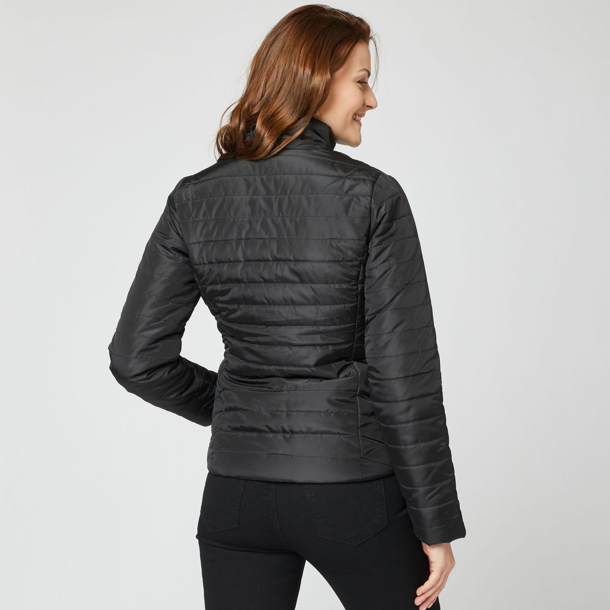 INEXTENSO Doudoune noir zippé femme