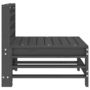 Voir la diapositive 5 : VIDAXL Canapes centraux de jardin 2 pcs gris bois de pin massif