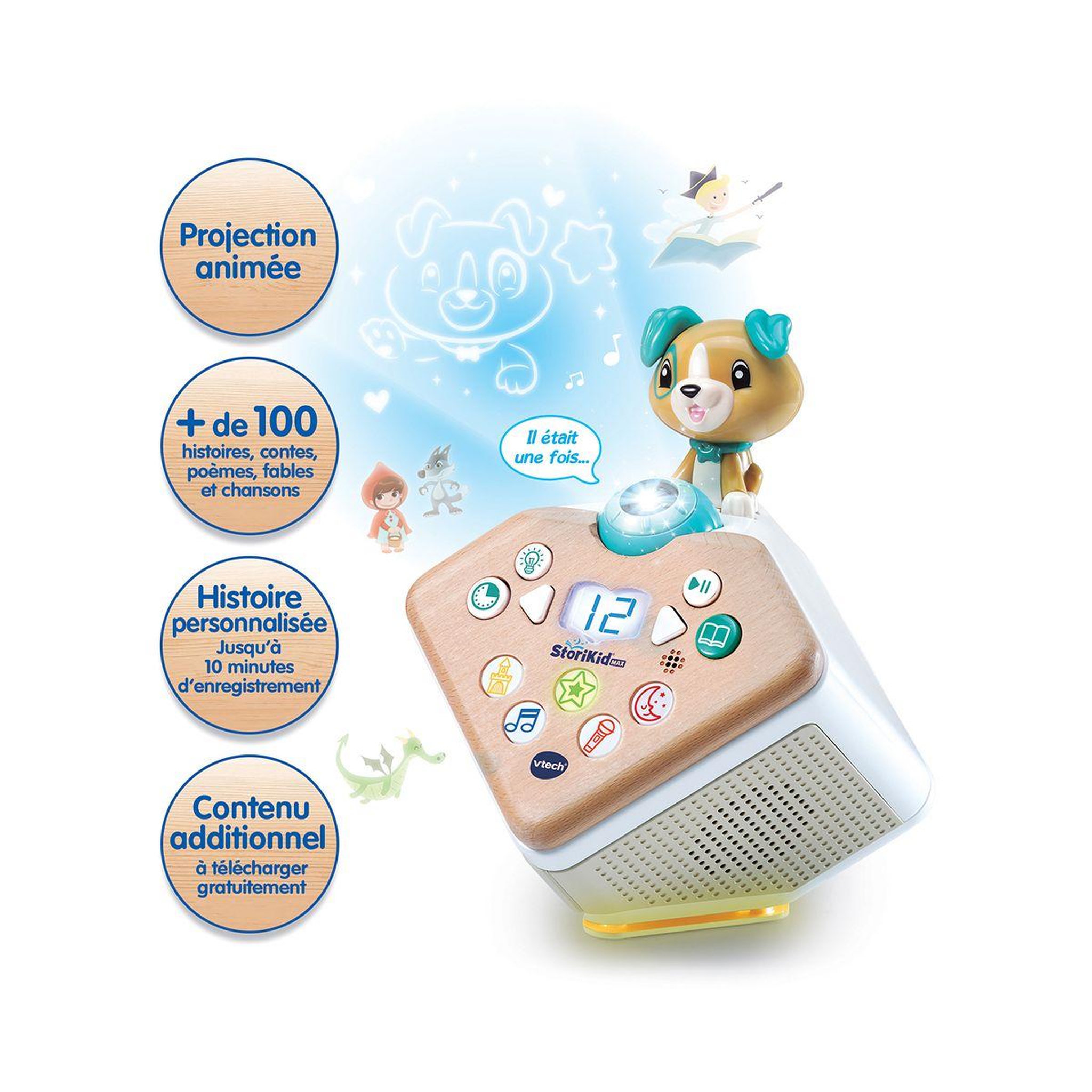 Voir la diapositive 2 : VTECH Jeu éducatif StoriKid Max - Mon conteur d'histoires