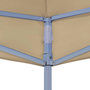 Voir la diapositive 5 : VIDAXL Toit de tente de reception 4,5x3 m Beige 270 g/m^2
