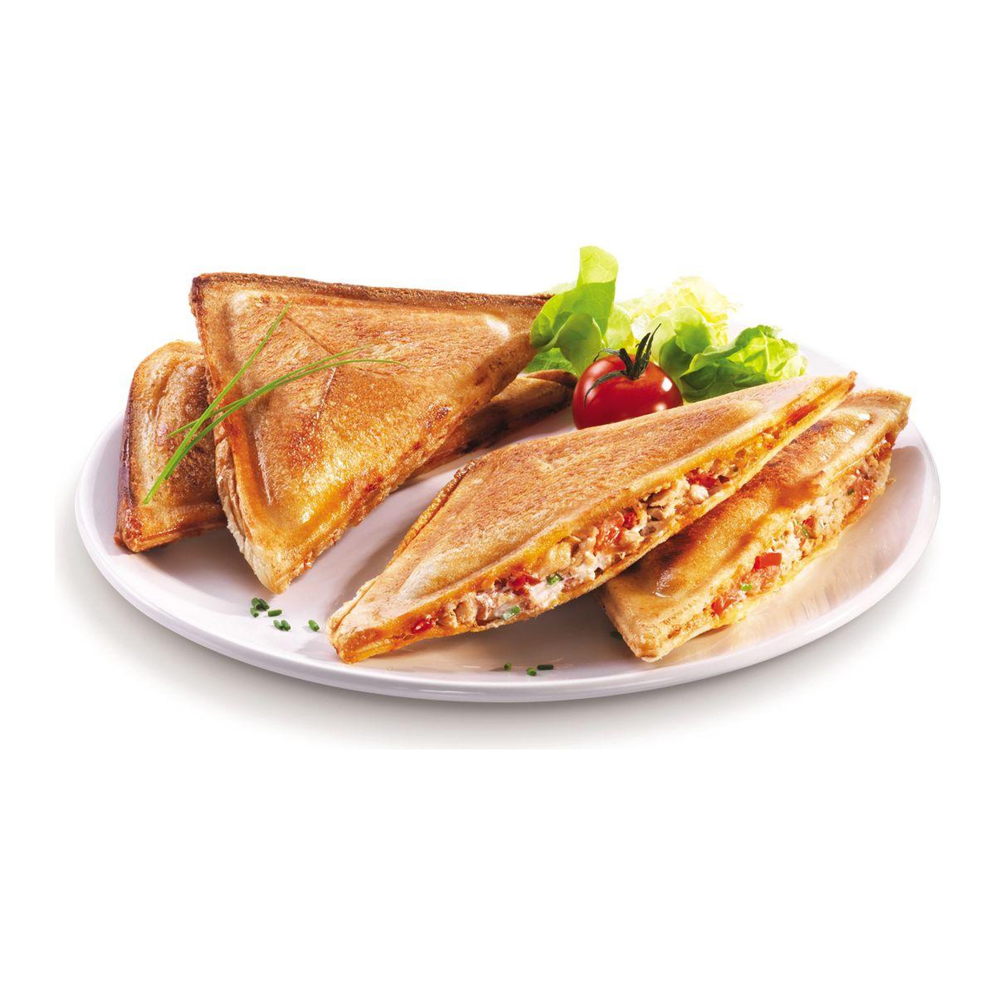 Voir la diapositive 3 : TEFAL Plaque XA800212 - triangle snack collection