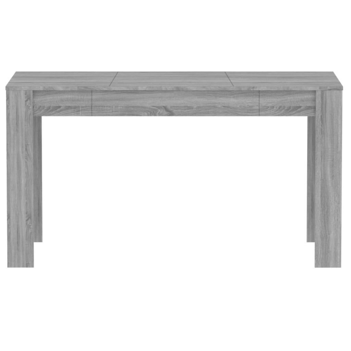 VIDAXL Table a dîner Sonoma gris 140x74,5x76 cm Bois d'ingenierie
