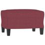 Voir la diapositive 5 : VIDAXL Ensemble de canapes 3 pcs avec coussins Rouge bordeaux Tissu
