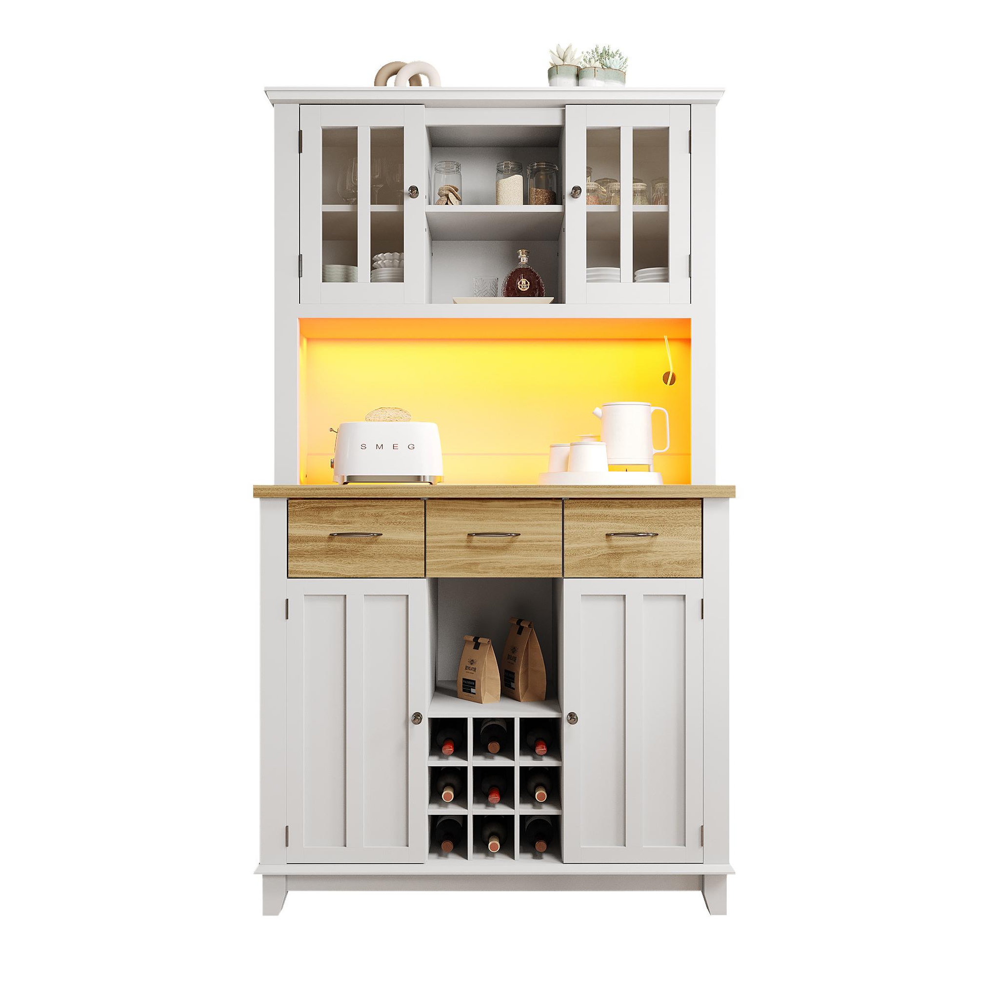 MERAX Buffet. Coloris disponibles : Blanc