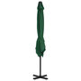 Voir la diapositive 3 : VIDAXL Parasol de jardin en porte-a-faux et poteau en aluminium vert