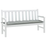 VIDAXL Coussin de banc de jardin gris clair melange 150x50x7 cm tissu