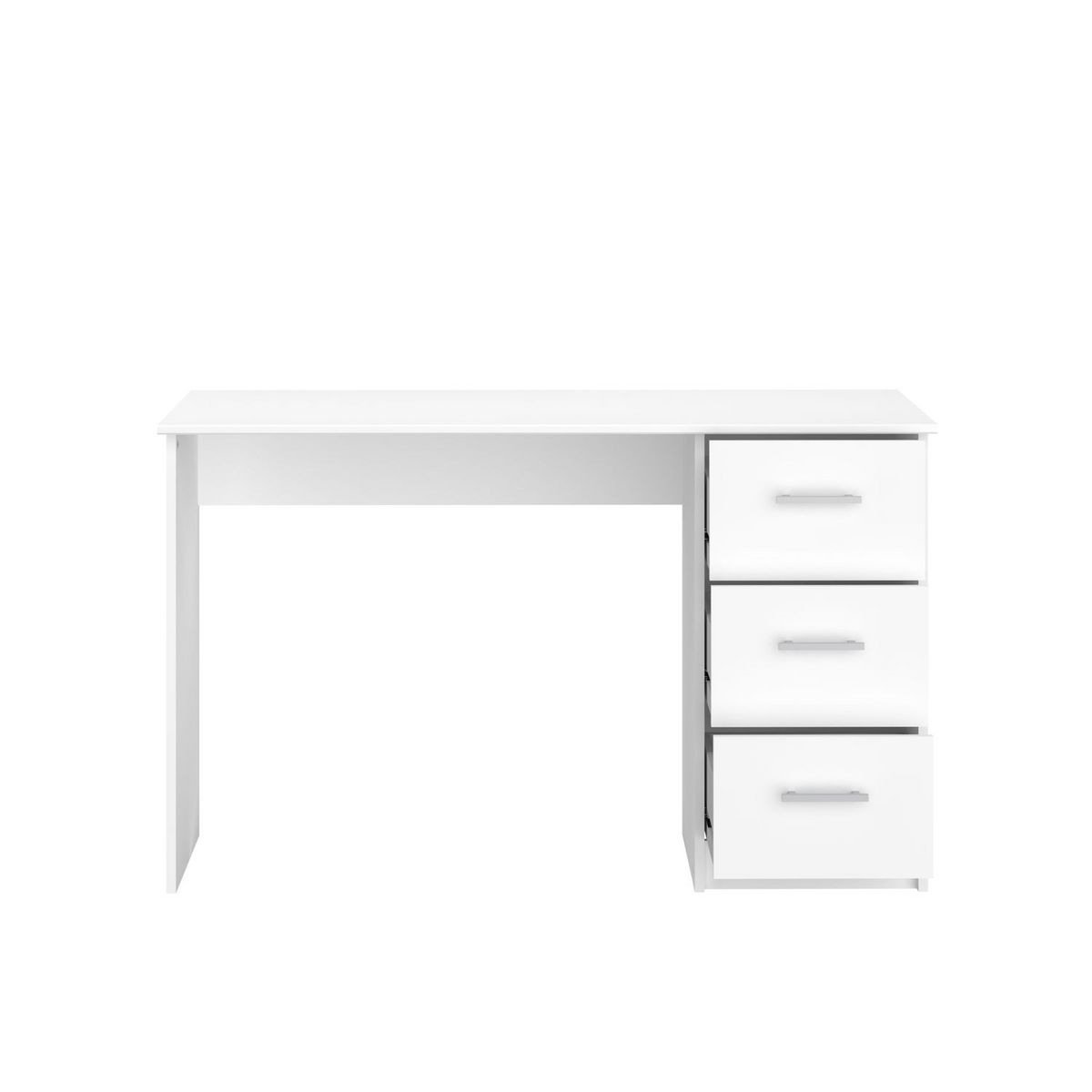 Bureau enfant droit 3 tiroirsL121 x H74 x P55cm STUDY